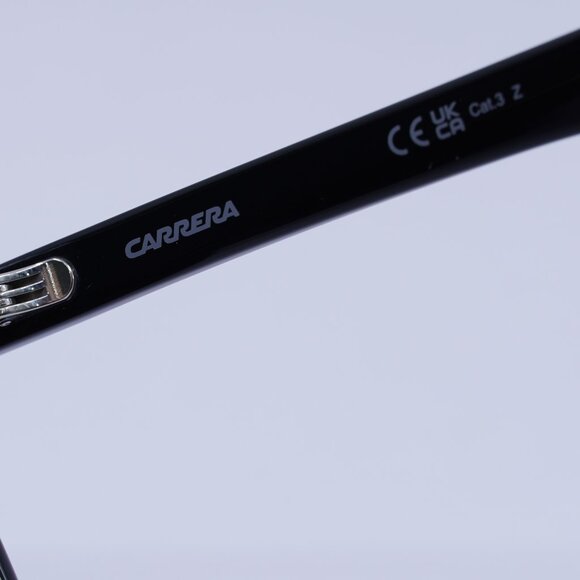 CARRERA 300/S 008A M9 Sunglasses Black Square Frame, Grey Polarized Lenses - Picture 5 of 11